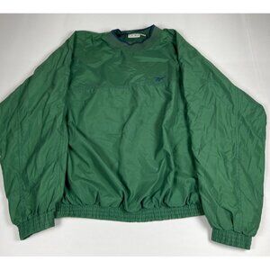 Vintage Reebok Golf Men XL Green Pullover Windbreaker Jacket 90s